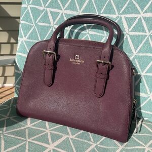 kate spade Plum Saffiano Satchel